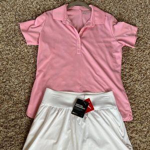 Womens Golf Outfit Puma Skort and Nike shirt